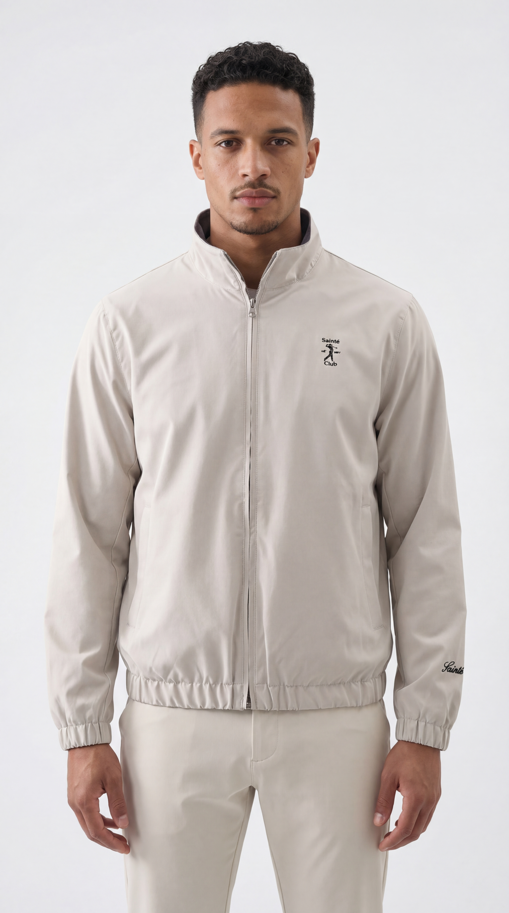 Beige/Grey Reversible Jacket Sainté Club