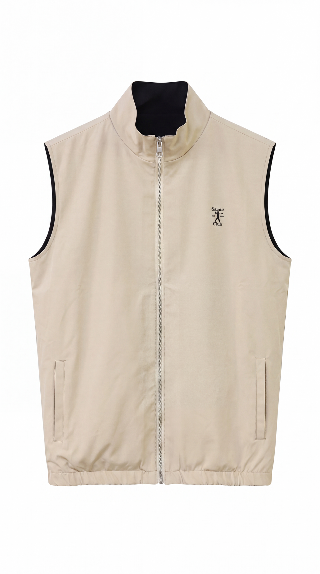 Sainté Club Black/Beige Reversible Travel Gillet